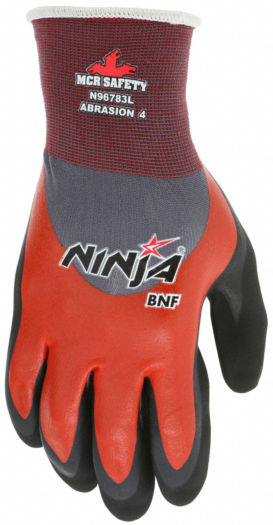 MCR SAFETY Ninja BNF N96783L Foam Nitrile Coated Gloves