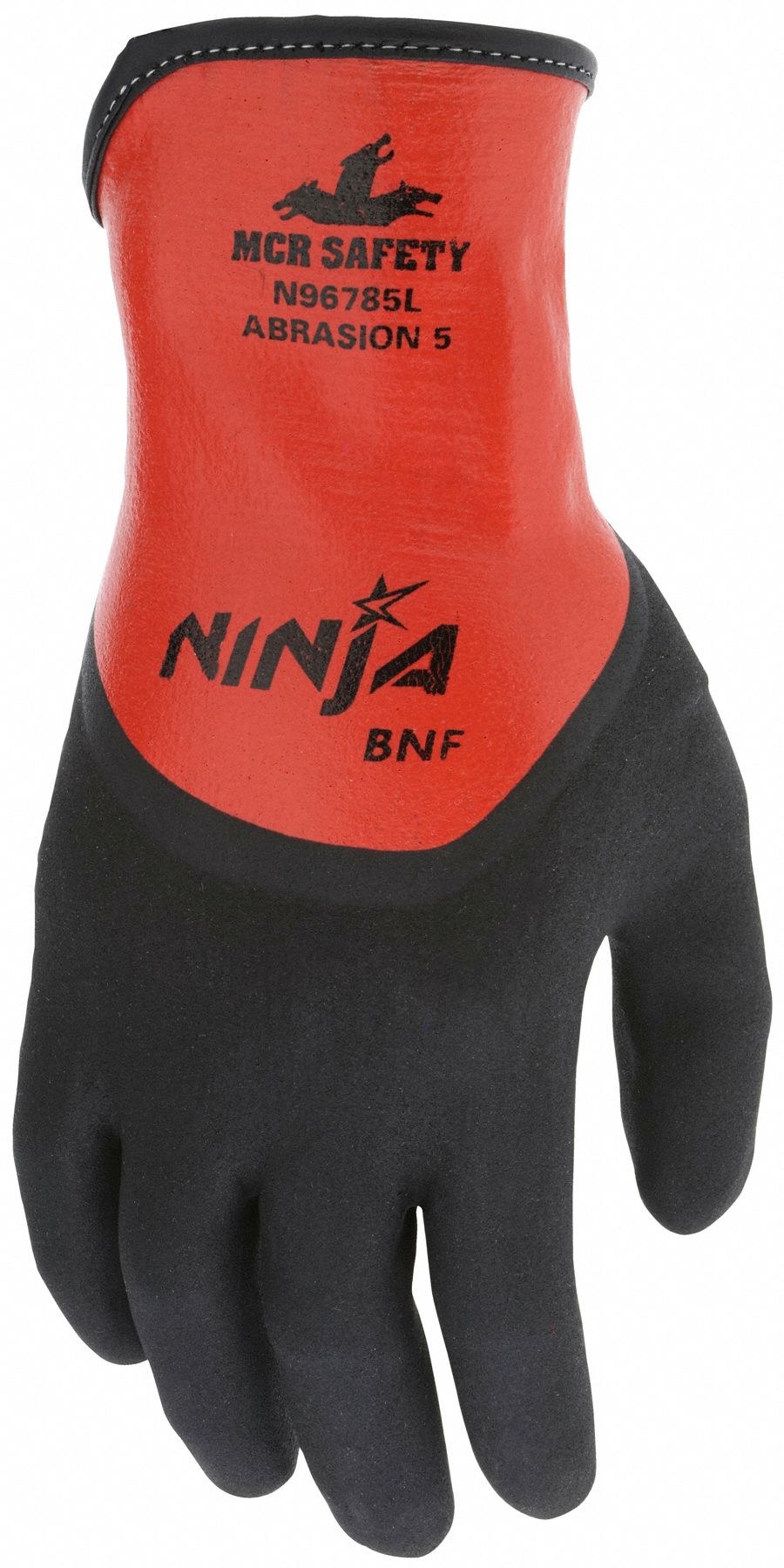 MCR SAFETY Ninja BNF Coated Gloves S - Foam Nitrile 3/4 Double Dipped
