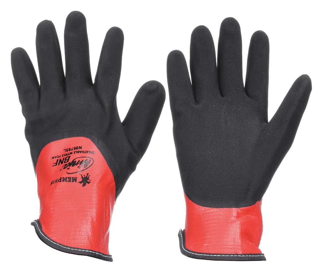 MCR SAFETY Ninja BNF Coated Gloves - Foam Nitrile, XL