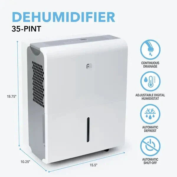 35 Pint Flat Panel Dehumidifier (R32) image 3