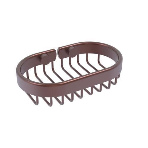 Allied Brass Oval Soap Basket in Antique Copper