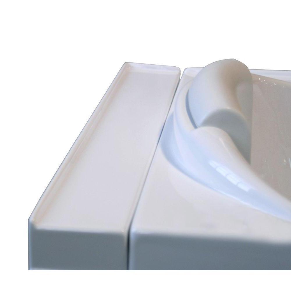 Deluxe 55 in. Walk-In Whirlpool and Air Bath Bathtub in White, Fast Fill Faucet Set Digital Control, RH 2 in. Dual Drain - Super Arbor