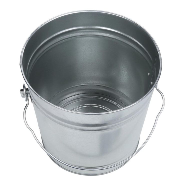 Behrens 6-Gallon Galvanized Steel Trash Can with Lid