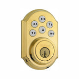 Z-Wave SmartCode 910 Satin Nickel Single Cylinder Electronic Deadbolt Featuring SmartKey Security - Super Arbor