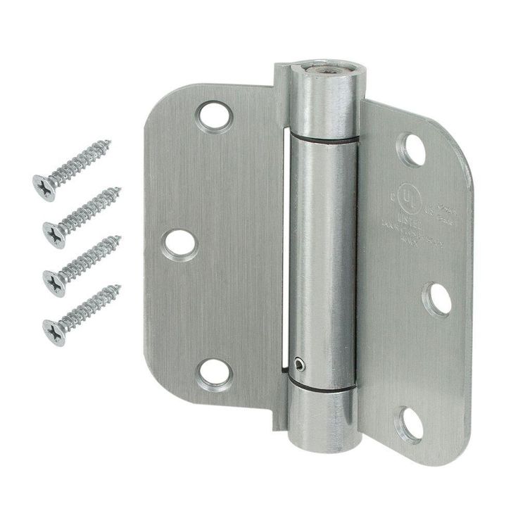 3 in. Satin Brass 5/8 in. Radius Door Hinge