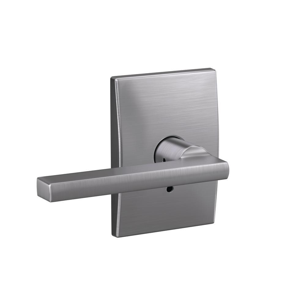 Custom Latitude Satin Nickel Century Trim Dummy Door Lever (2-pack) - Super Arbor