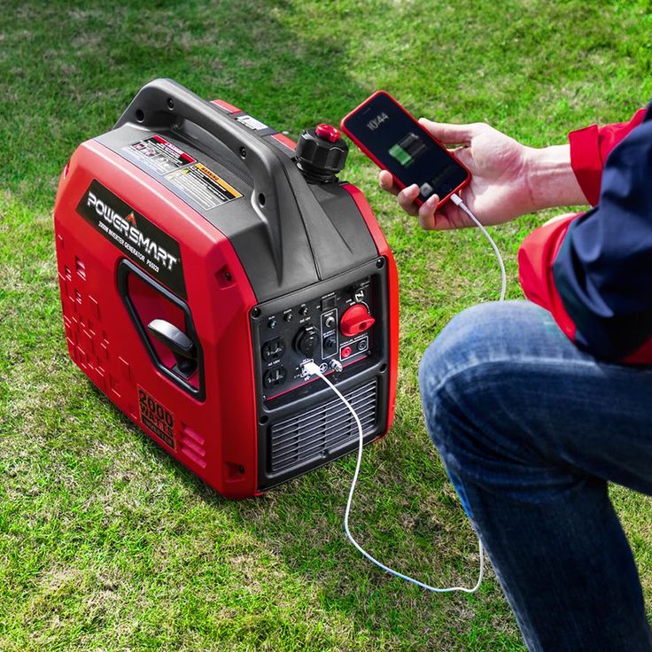 PowerSmart 2000-Watt Gasoline Powered Portable Recoil Start Inverter Generator