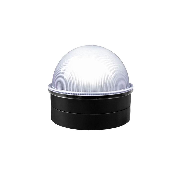 Black Chainlink Summit Solar Post Cap LED Post Cap (2-Pack)