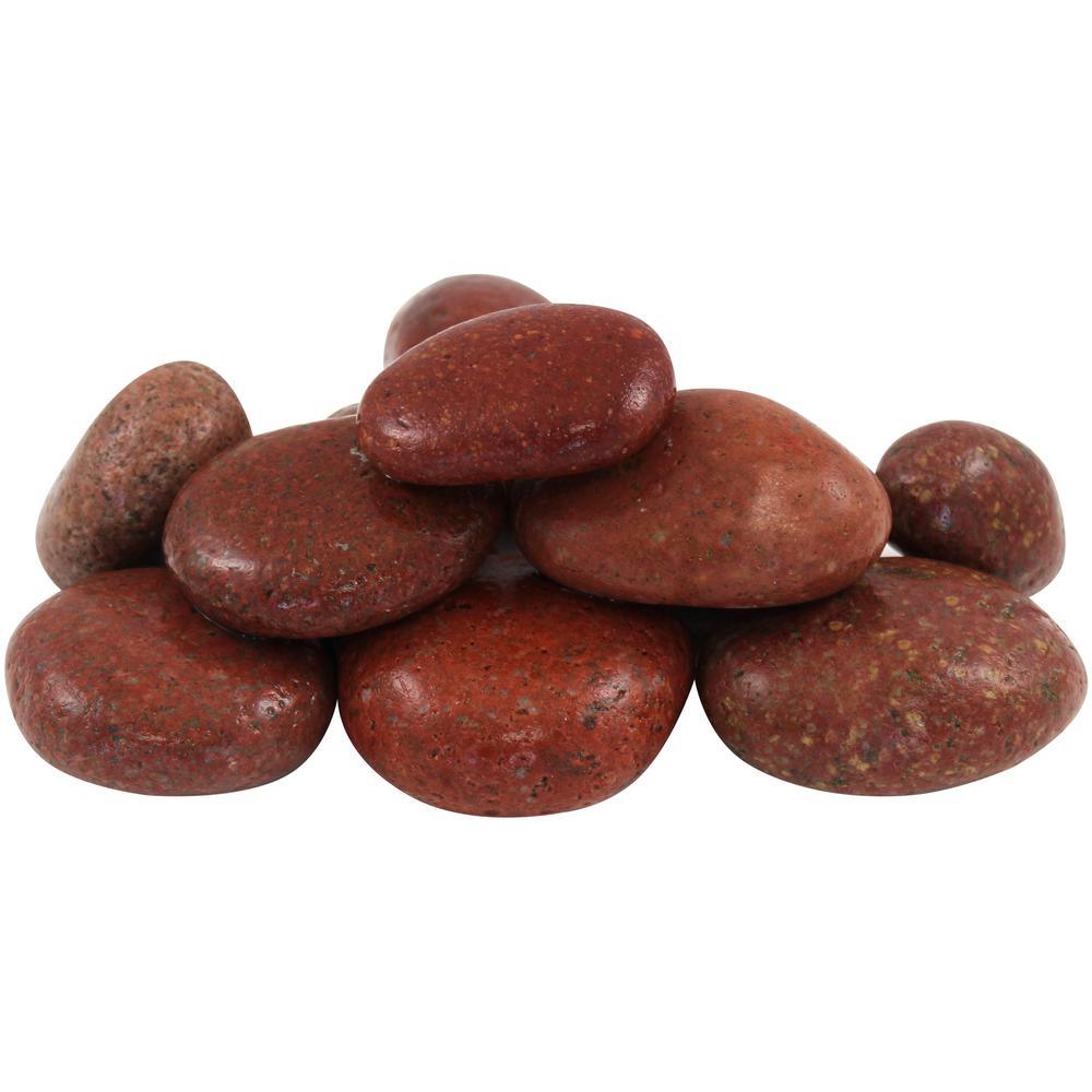 Margo Garden 0.4 cu. ft. 1 in. to 3 in. Rosa Mexican Beach Pebble (54-Pack Pallet) - Super Arbor