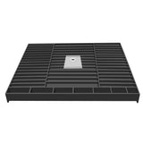 Redi Base 48 in. x 60 in. Single Threshold Shower Base with Center Drain and Polished Chrome Drain Plate - Super Arbor