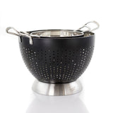 Crossen in Black Stainless Steel Colander Set (2-Piece)