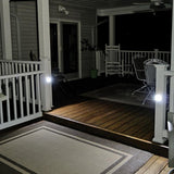 Outdoor 35 Lumen Battery Powered Motion Activated Integrated LED Step/Deck/Stair Light, Brown (2-Pack) - Super Arbor