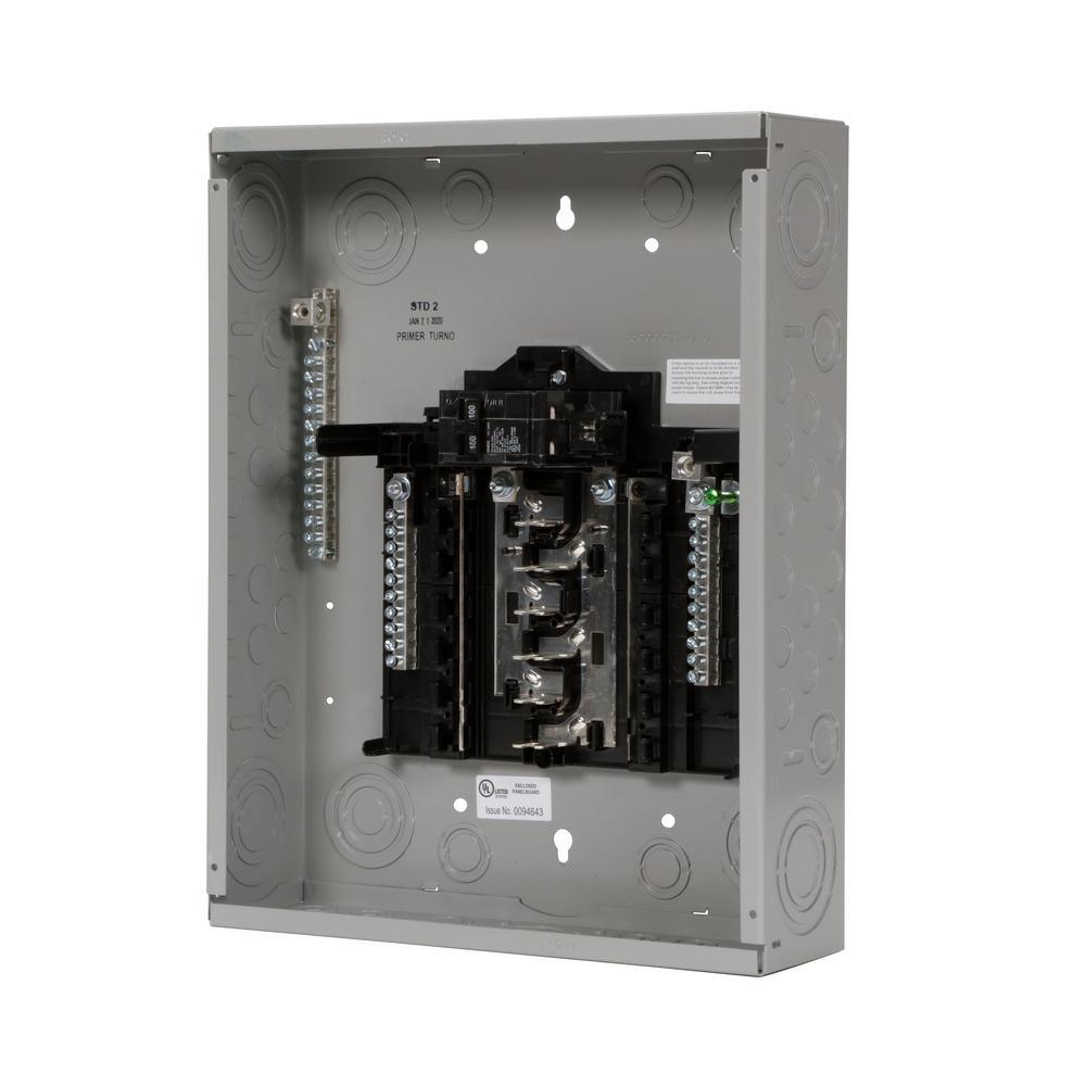 SN Series 100 Amp 12-Space 24-Circuit Main Breaker Plug-On Neutral Indoor Load Center - Super Arbor
