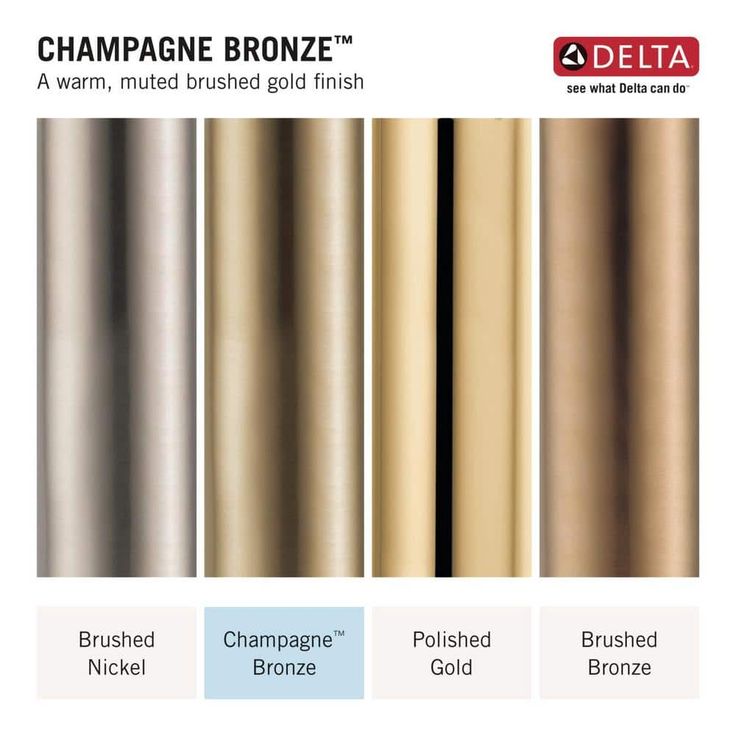 Delta Linden Champagne Bronze 1-Handle Shower Faucet
