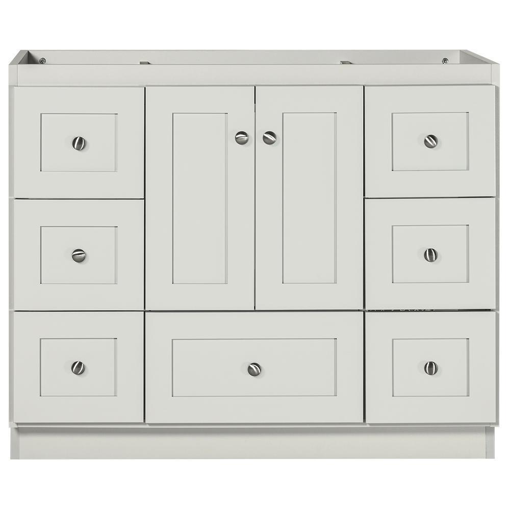 Shaker 42 in. W x 21 in. D x 34.5 in. H Vanity Cabinet Only in Natural Alder - Super Arbor