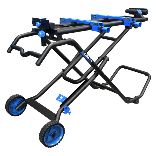 DELTA Steel Adjustable Rolling Miter Saw Stand