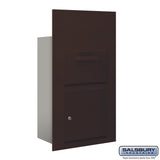 Salsbury 3600 Series Collection Unit – Bronze, Private Front-Loading for 6-Door-High 4B Plus Mailbox Units (21" W x 35.25" H x 12" D)