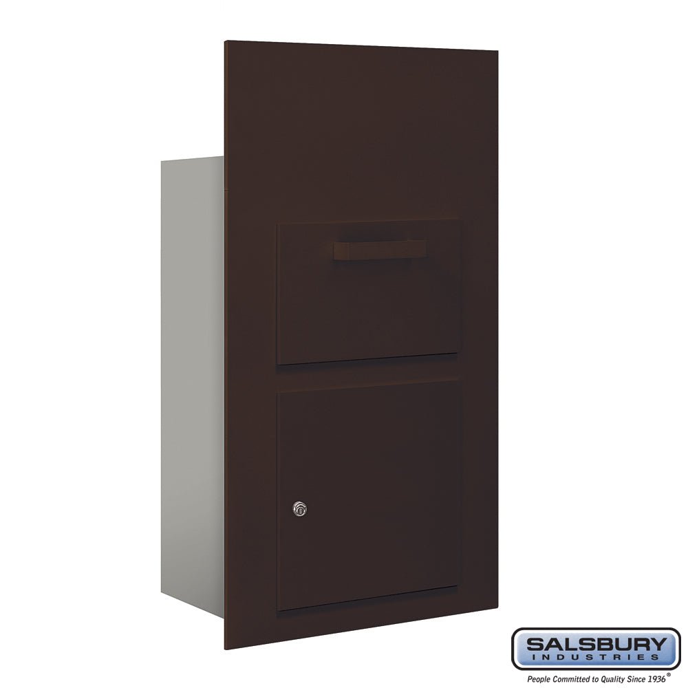 Bronze Collection Unit for 6 Door High Mailbox Units - Front Loading - Private Access