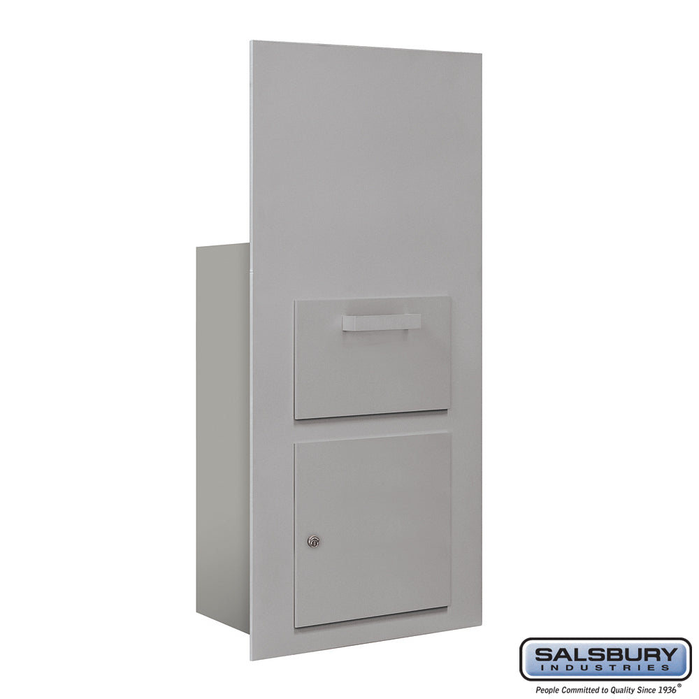 Collection Unit for 7-Door High 4B+ Mailbox Units - Aluminum - Front Loading - Private Access