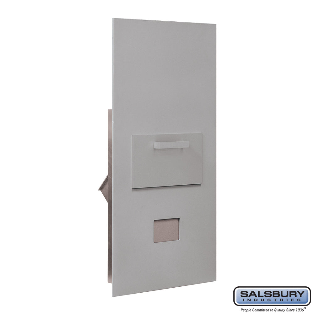 Collection Unit for 7 Door High 4B+ Mailbox Units - Aluminum - Rear Loading - USPS Access