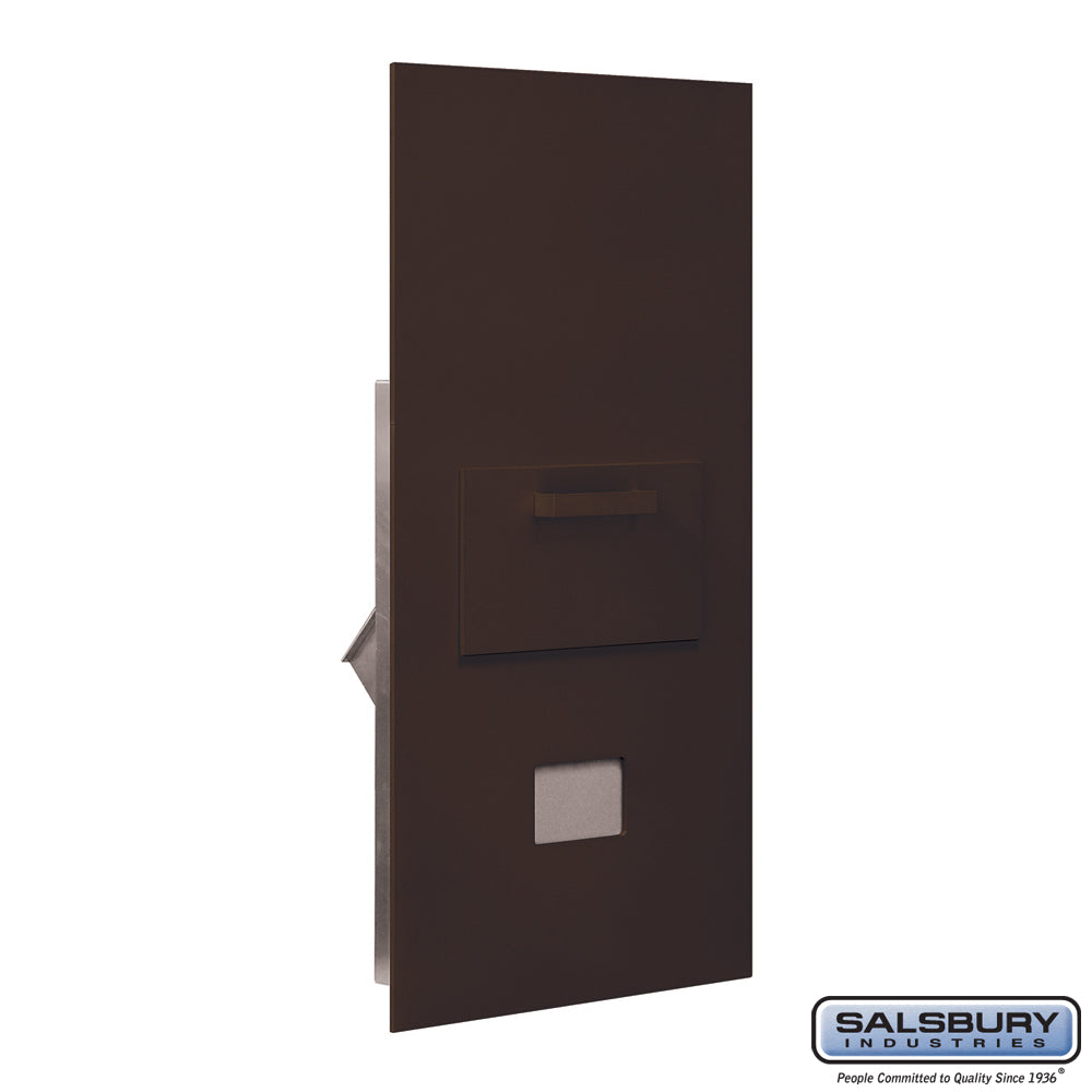 Collection Unit for 7-Door High 4B+ Mailbox Units - Bronze - Rear Loading - USPS Access