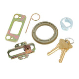 Century Satin Nickel Single Cylinder Deadbolt with Right Handed Merano Lever Door Handleset - Super Arbor