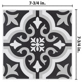 Braga Classic II 7-3/4 in. x 7-3/4 in. Ceramic Floor and Wall Tile (10.75 sq. ft. / Case)