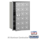 4B+ Horizontal Mailbox with 18 Doors - Aluminum - Front Loading - USPS Access