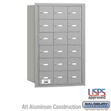 4B+ Horizontal Mailbox with 18 Doors - Rear Loading - USPS Approved