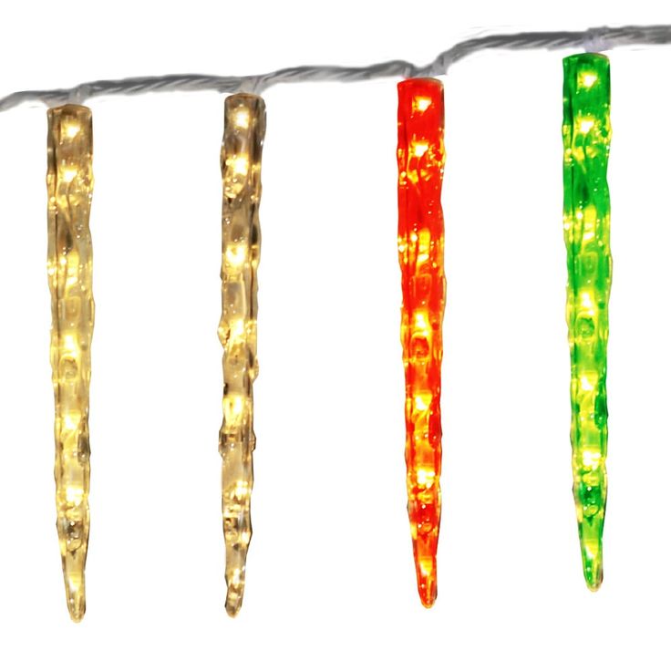 GE Color Choice 20-Count Multi-function Color Changing Mini LED Plug-In Christmas Icicle Lights