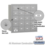 4B+ Horizontal Mailbox with 20 A Doors, Rear Loading, USPS Approved