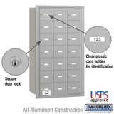 4B+ Horizontal Mailbox with 21 A Doors, Rear Loading, USPS Approved