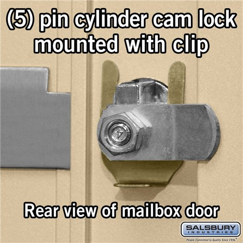 4B+ Horizontal Mailbox with 21 Doors - Sandstone - Rear Loading - USPS Approved