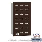 Bronze Rear Loading Mailbox with 21 Doors - USPS Approved