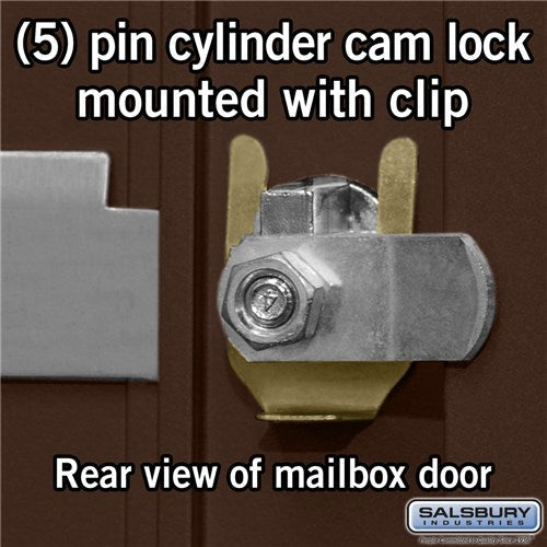 Bronze Rear Loading Mailbox with 21 Doors - USPS Approved