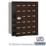4B+ Horizontal Mailbox with 24 Doors - Aluminum - Front Loading - USPS Approved
