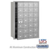 Locking Rear Cover for Aluminum Mailbox - Standard System with 2 Keys