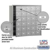 4B+ Horizontal Mailbox with 30 Doors - Aluminum - Front Loading - USPS Approved