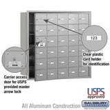 4B+ Horizontal Mailbox with 30 Doors - Aluminum - Front Loading - USPS Approved