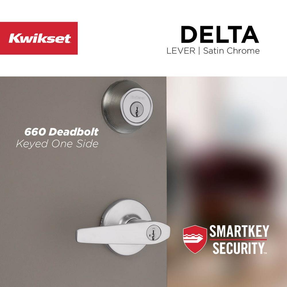 660 Series Satin Chrome Single Cylinder Deadbolt - Super Arbor