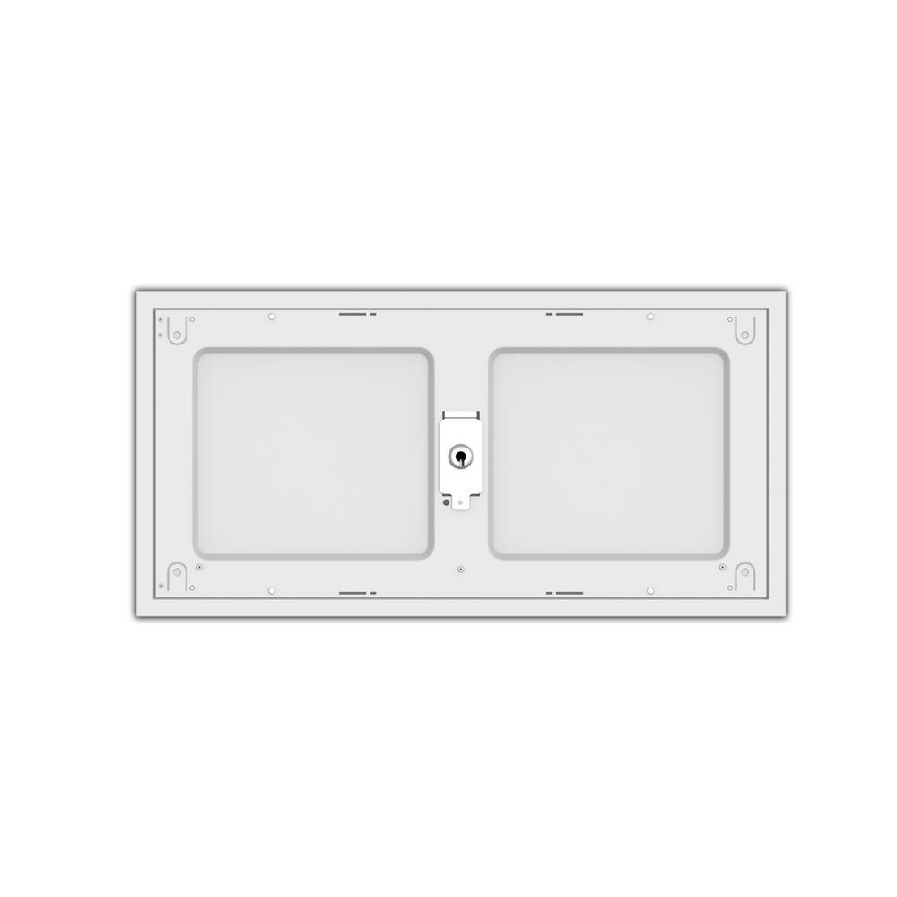 1 ft. x 2 ft. White Integrated LED Flat Light Surface Mount