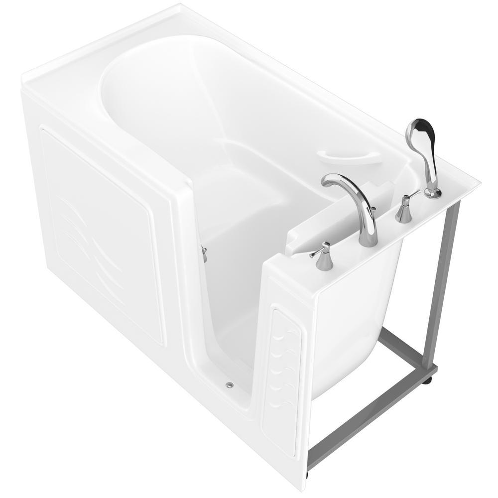 HD Series 30 in. x 60 in. Right Drain Quick Fill Walk-In Soaking Bathtub in White - Super Arbor