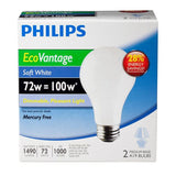 Philips 100-Watt Equivalent A19 Eco-Incandescent Light Bulb (2-Pack)