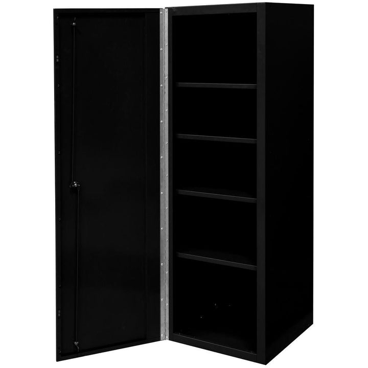 DX 19 in. 0-Drawer Side Tool Chest Locker in Matte Black with 4-Shelves - Super Arbor