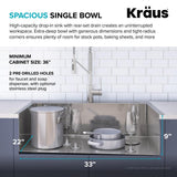 Loften All-in-One Dual Mount Drop-In Stainless Steel 33 in. 2-Hole Single Bowl Kitchen Sink with Pull Down Faucet