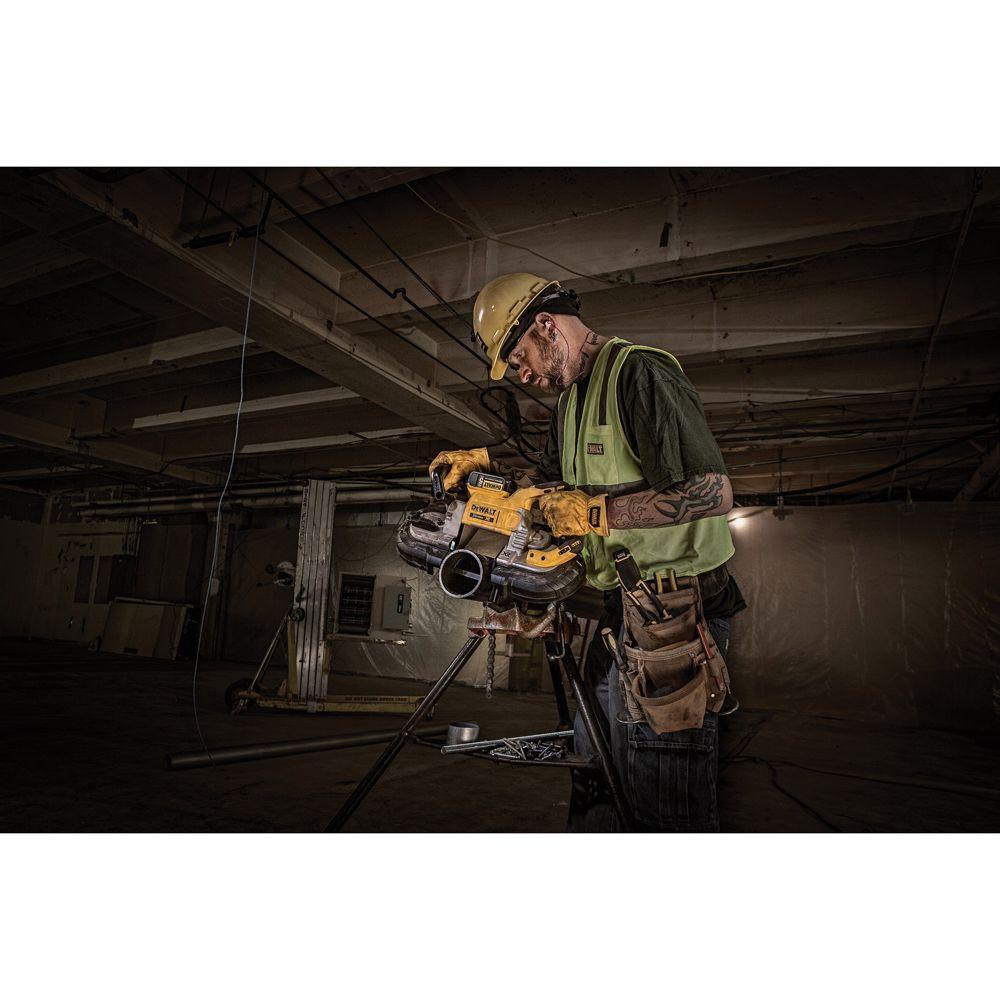 20-Volt MAX Li-Ion Cordless Band Saw (Tool-Only) with 1-1/2 in. Die Grinder (Tool-Only), 2 Battery 5 Ah, Charger and Bag - Super Arbor