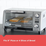 Crisp 'n Bake 4-Slice Silver Countertop Oven