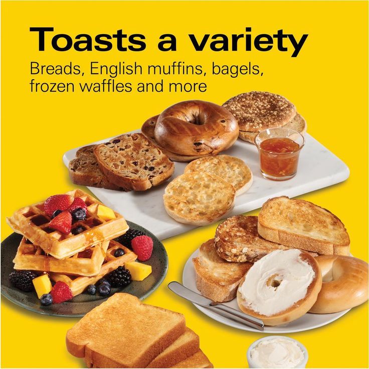 4-Slice Black Wide Slot Toaster