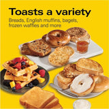4-Slice Black Wide Slot Toaster