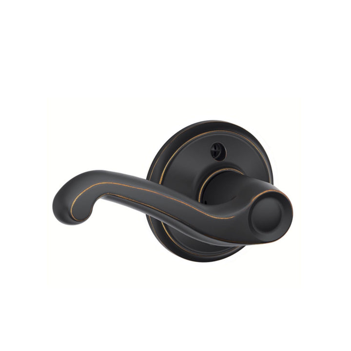 Schlage Aged Bronze Dummy Lever, Left Handed